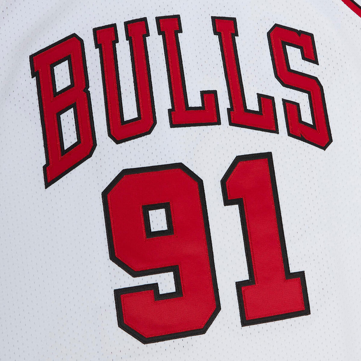 NBA HOME FINALS JERSEY BULLS 1997 DENNIS RODMAN - White - Image 3