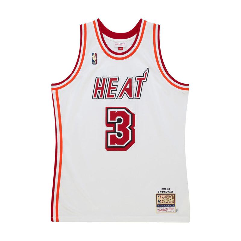 NBA HWC JERSEY HEAT 2007 DWYANE WADE White AJY45659-MHE07DWAWHIT - Image 1