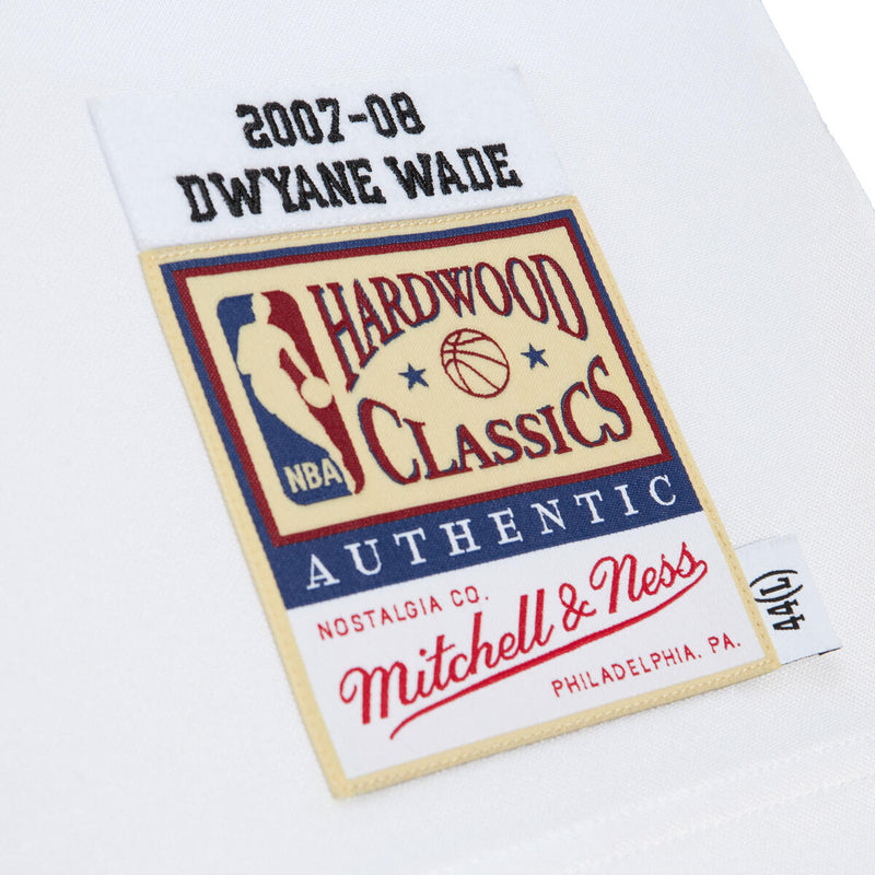 NBA HWC JERSEY HEAT 2007 DWYANE WADE White AJY45659-MHE07DWAWHIT - Image 4