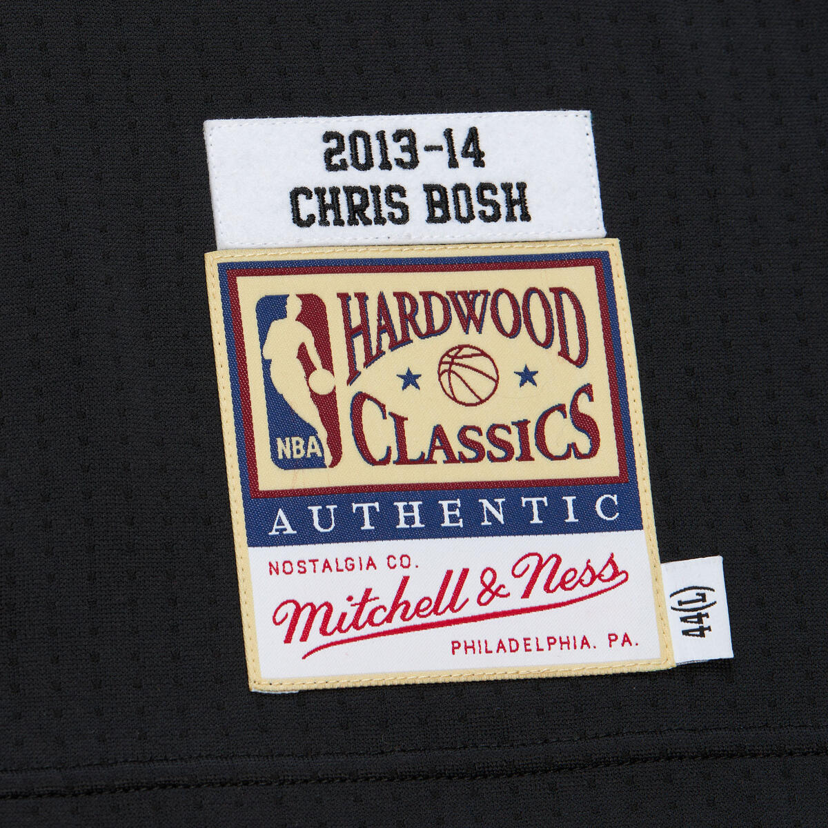 NBA DARK HWC JERSEY HEAT 2013 CHRIS BOSH - Black - Image 5