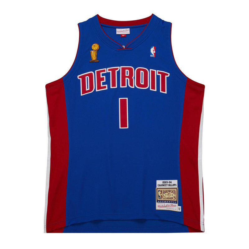 NBA DARK FINALS JERSEY PISTONS 2003 CHAUNCEY BILLUPS - Royal - Image 1