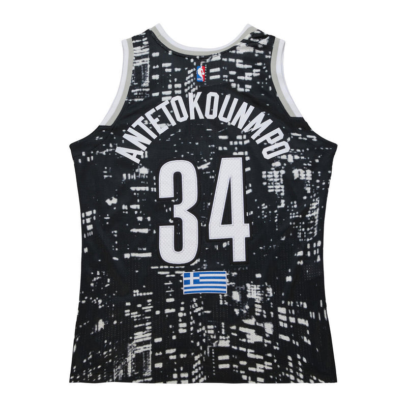 NBA WORLD RISING STARS JERSEY ALL-STAR 2015 GIANNIS ANTETOKOUNMPO Black-White AJY46506-ASG15GANBKWH - Image 2