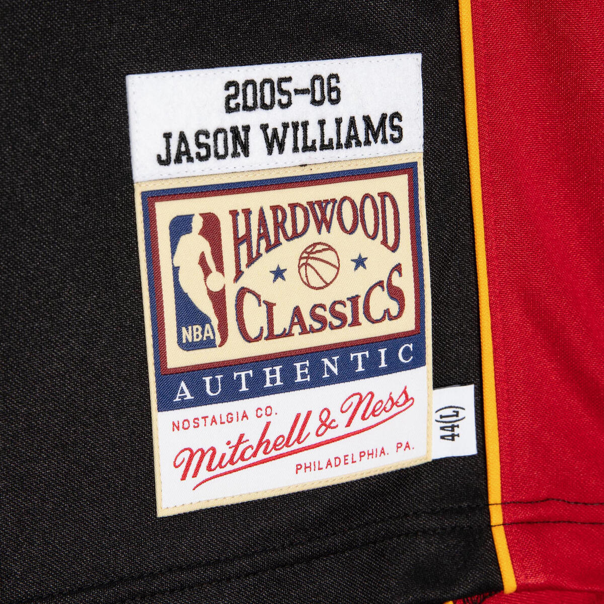 NBA AUTHENTIC ROAD FINALS JERSEY HEAT 2006 JASON WILLIAMS - Black - Image 4