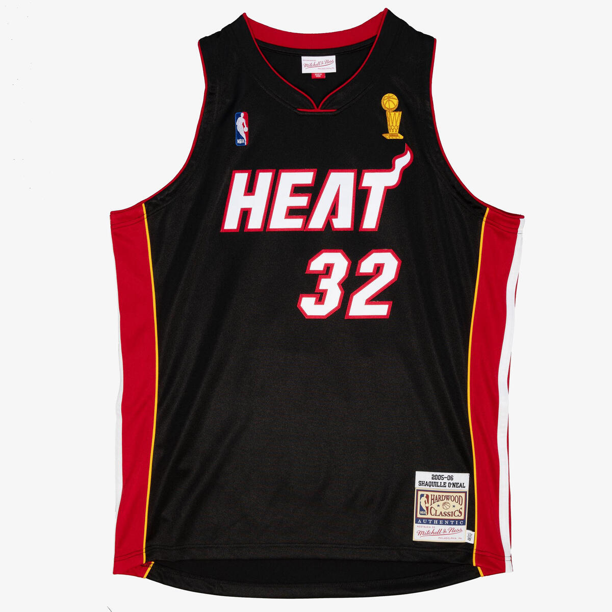 NBA AUTHENTIC ROAD FINALS JERSEY HEAT 2006 SHAQUILLE O'NEAL - Black - Image 1