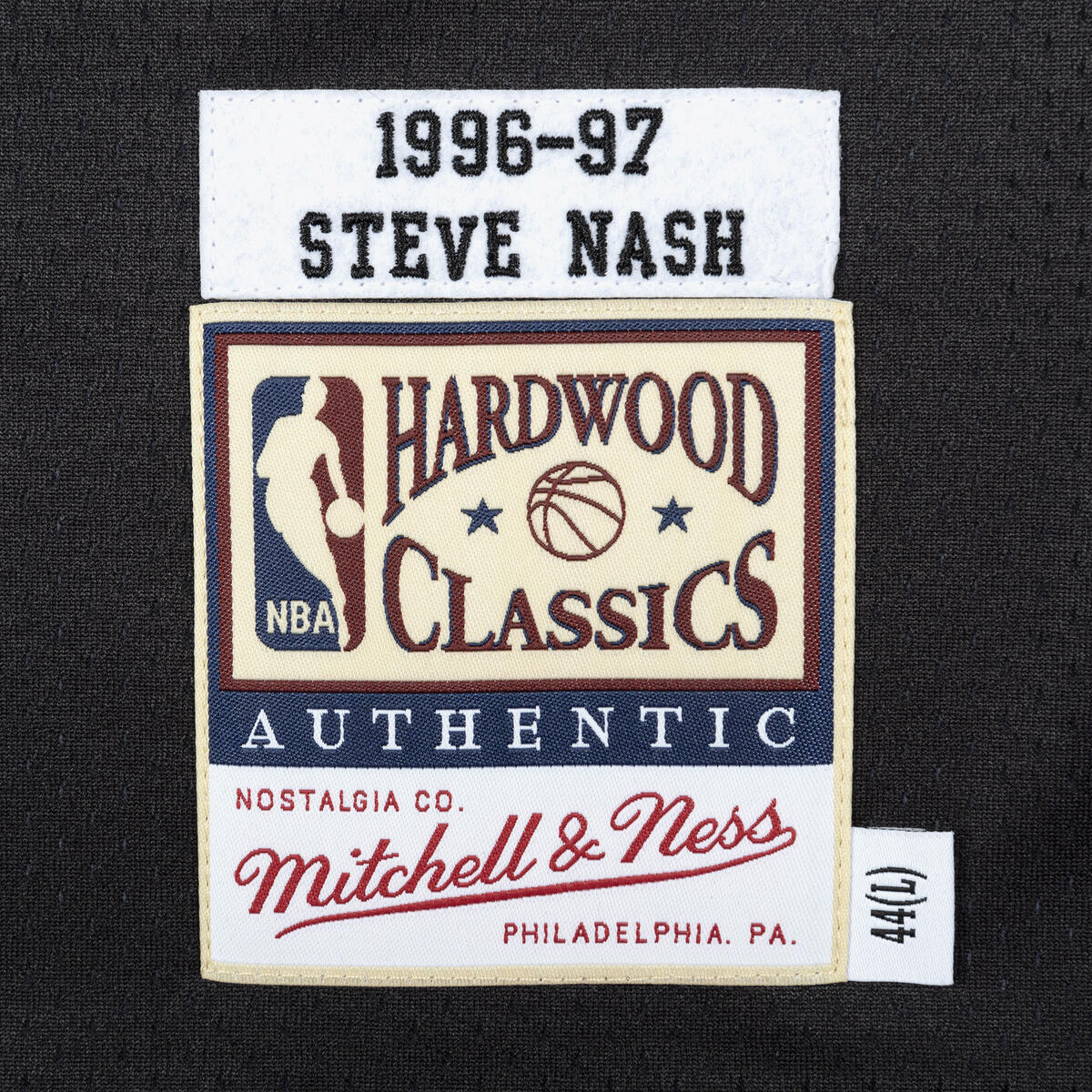 NBA AUTHENTIC ROAD JERSEY SUNS 96-97 STEVE NASH Black AJY4AC18074-PSUBLCK96SNA - Image 4