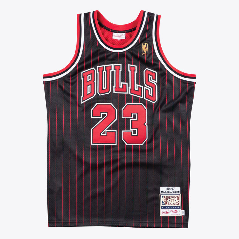 NBA AUTHENTIC ALTERNATE JERSEY BULLS 1996 MICHAEL JORDAN - Black - Image 1