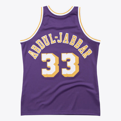 AUTHENTIC JERSEY 1983 LAKERS KAREEM ABDUL-JABBAR Purple AJY4AC19034-LALPURP83KAB - Image 2