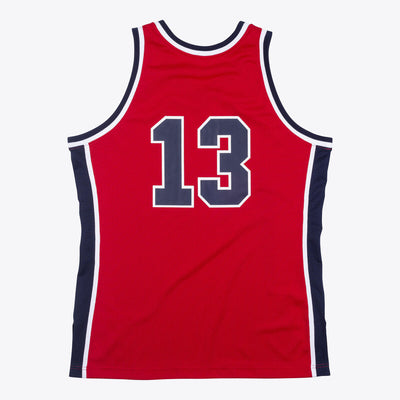 NBA AUTHENTIC JERSEY USA 1984 CHRIS MULLIN - University Red - Image 2