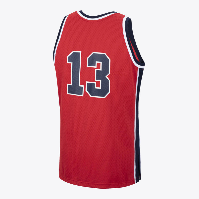 NBA AUTHENTIC JERSEY USA 1984 CHRIS MULLIN - University Red - Image 4