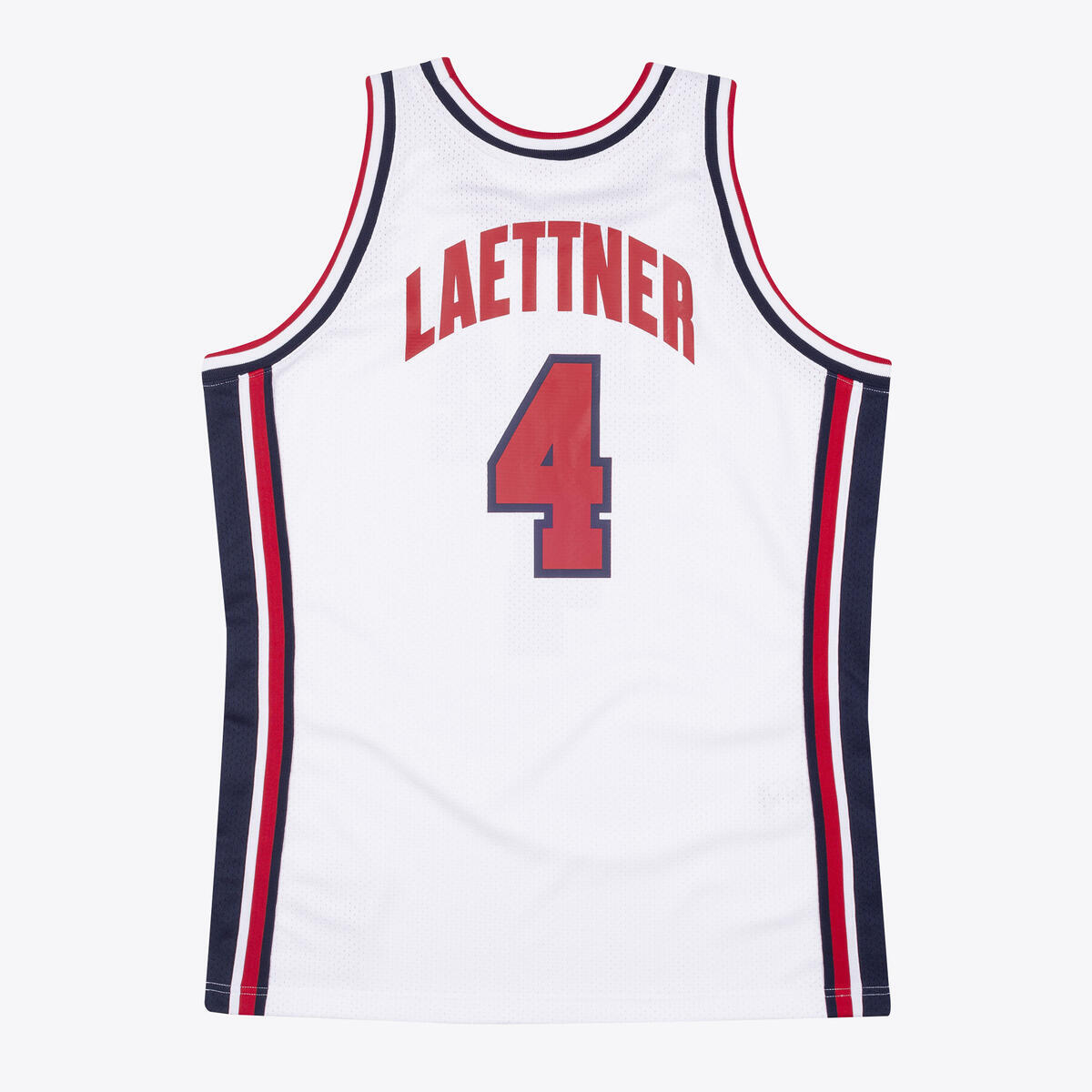 NBA AUTHENTIC JERSEY USA 1992 CHRISTIAN LAETTNER White AJY4AC19082-USAWHIT92CLA - Image 4