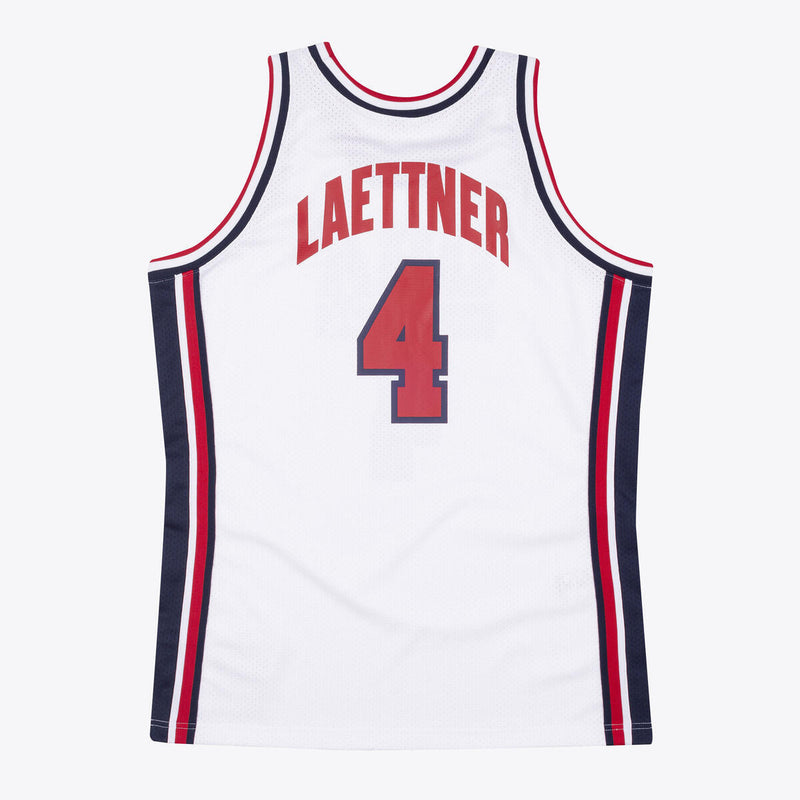 NBA AUTHENTIC JERSEY USA 1992 CHRISTIAN LAETTNER White AJY4AC19082-USAWHIT92CLA - Image 4