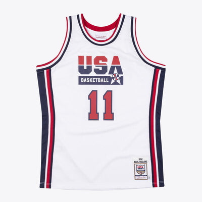 NBA AUTHENTIC JERSEY USA 1992 KARL MALONE White AJY4AC19086-USAWHIT92KMA - Image 3