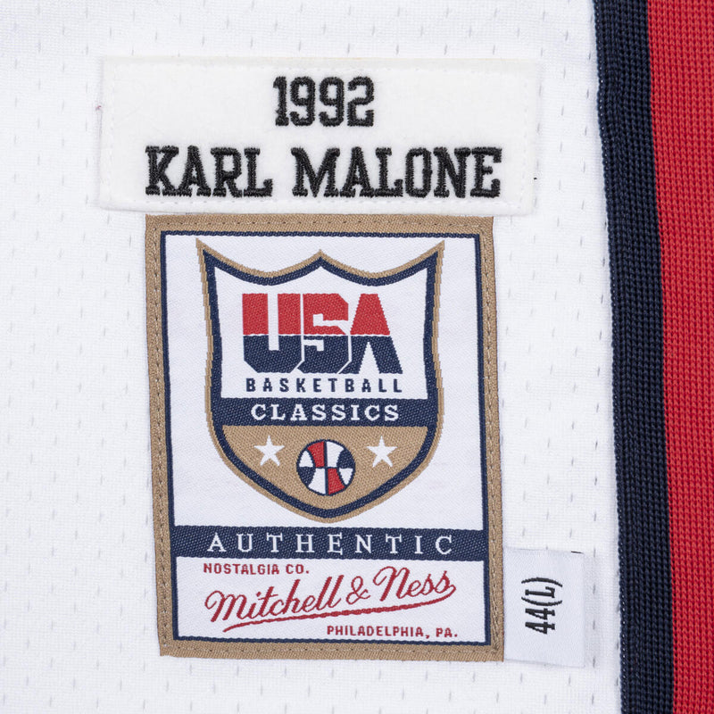 NBA AUTHENTIC JERSEY USA 1992 KARL MALONE White AJY4AC19086-USAWHIT92KMA - Image 4
