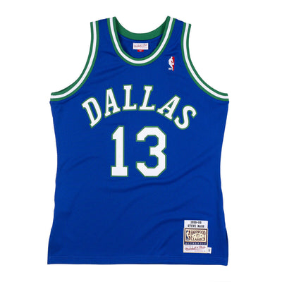 NBA AUTHENTIC JERSEY MAVERICKS 1998 STEVE NASH - Royal - Image 1