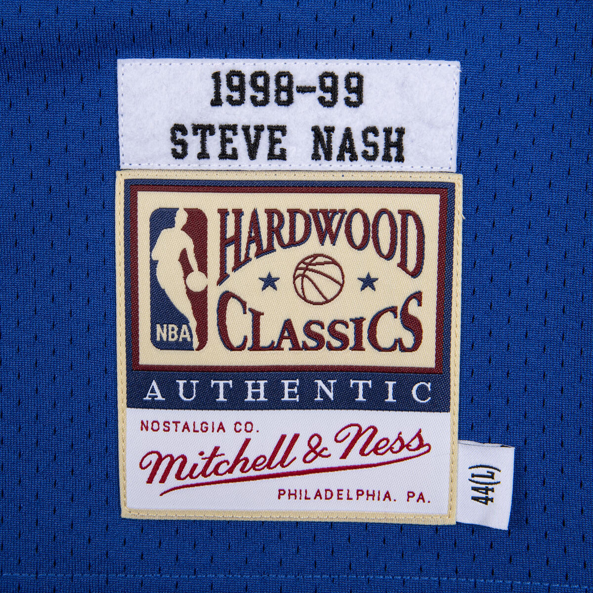 NBA AUTHENTIC JERSEY MAVERICKS 1998 STEVE NASH - Royal - Image 3