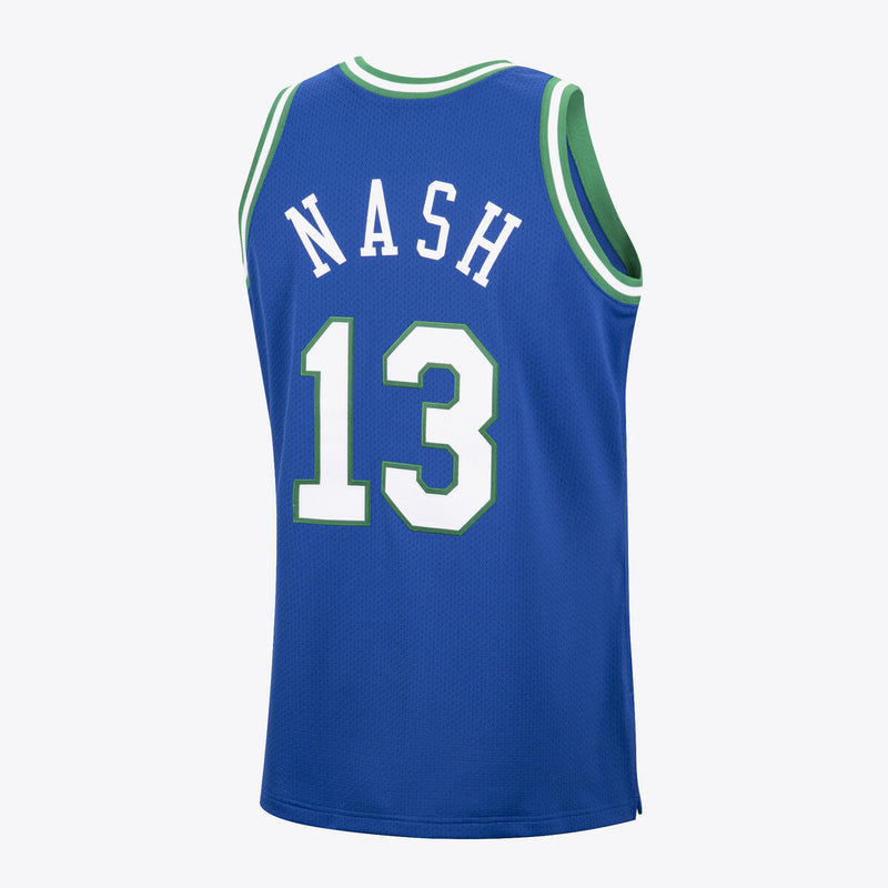 NBA AUTHENTIC JERSEY MAVERICKS 1998 STEVE NASH - Royal - Image 4