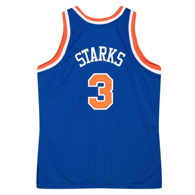NBA AUTHENTIC JERSEY KNICKS 1991 JOHN STARKS Royal AJY4CP19152-NYKROYA91JSR - Image 4