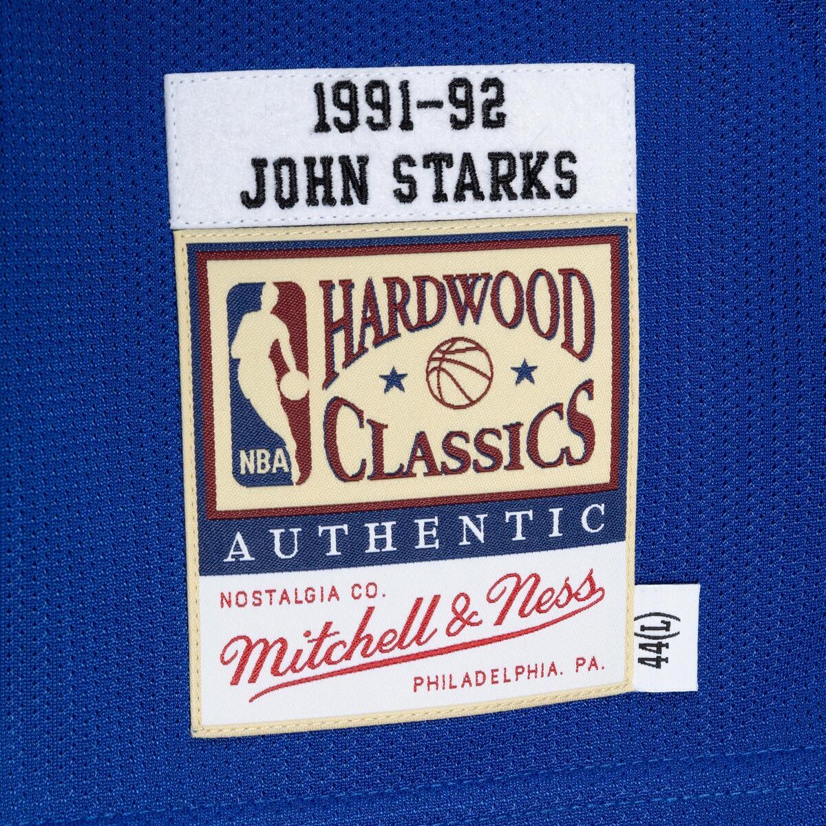 NBA AUTHENTIC JERSEY KNICKS 1991 JOHN STARKS Royal AJY4CP19152-NYKROYA91JSR - Image 1