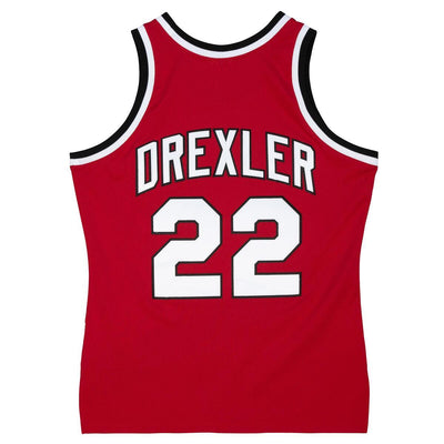 NBA AUTHENTIC JERSEY TRAIL BLAZERS 1983 CLYDE DREXLER - Scarlet - Image 2