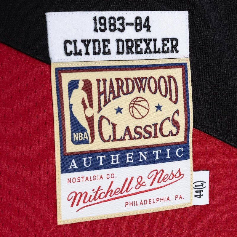 NBA AUTHENTIC JERSEY TRAIL BLAZERS 1983 CLYDE DREXLER - Scarlet - Image 4