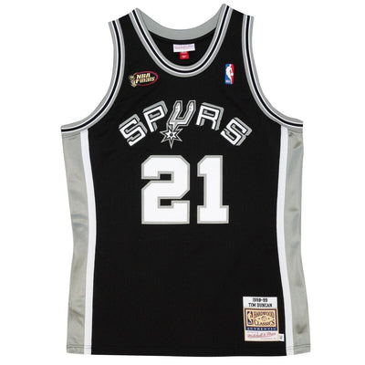 NBA AUTHENTIC JERSEY SPURS 1998 TIM DUNCAN - Black - Image 1