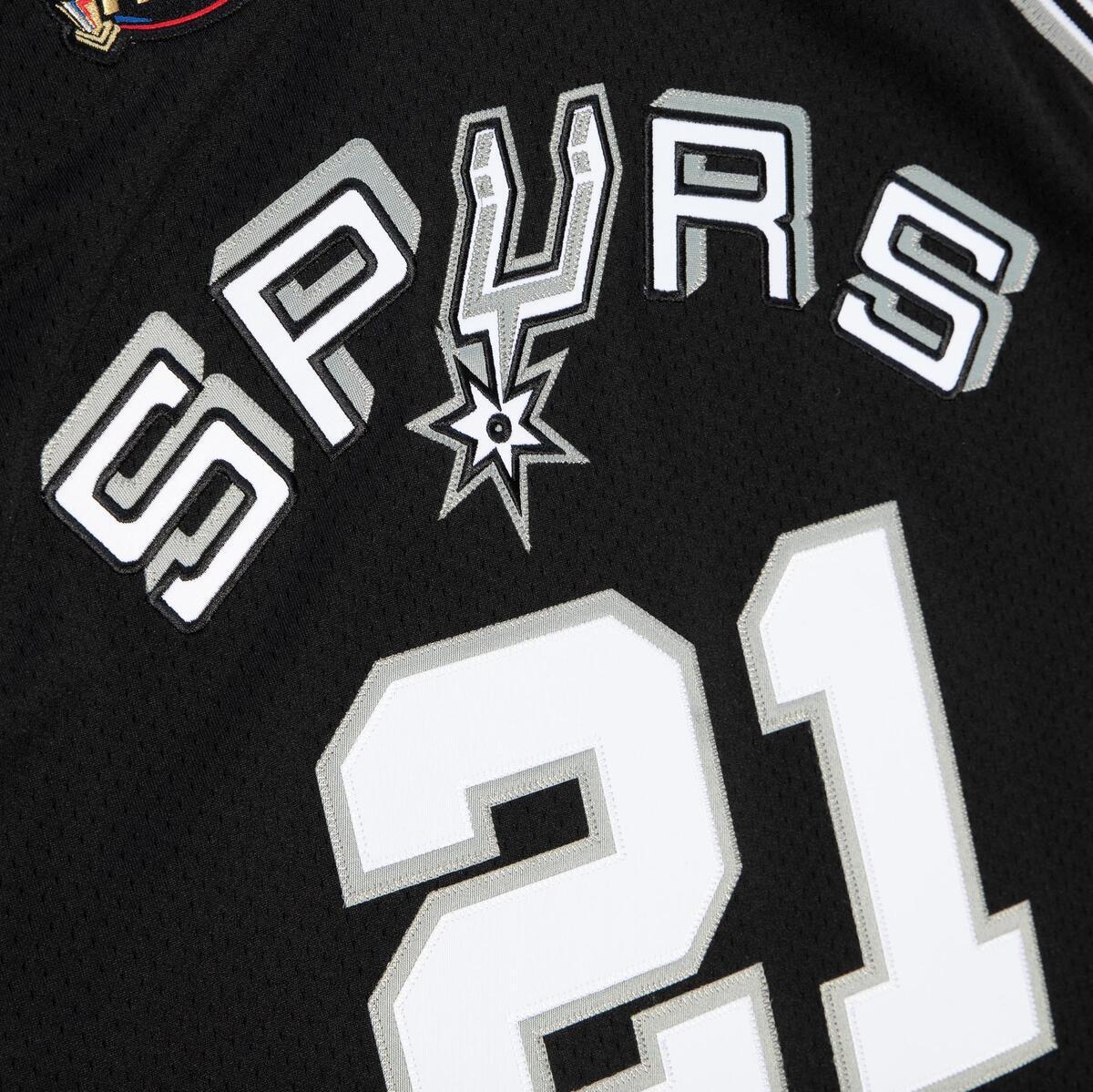 NBA AUTHENTIC JERSEY SPURS 1998 TIM DUNCAN - Black - Image 3
