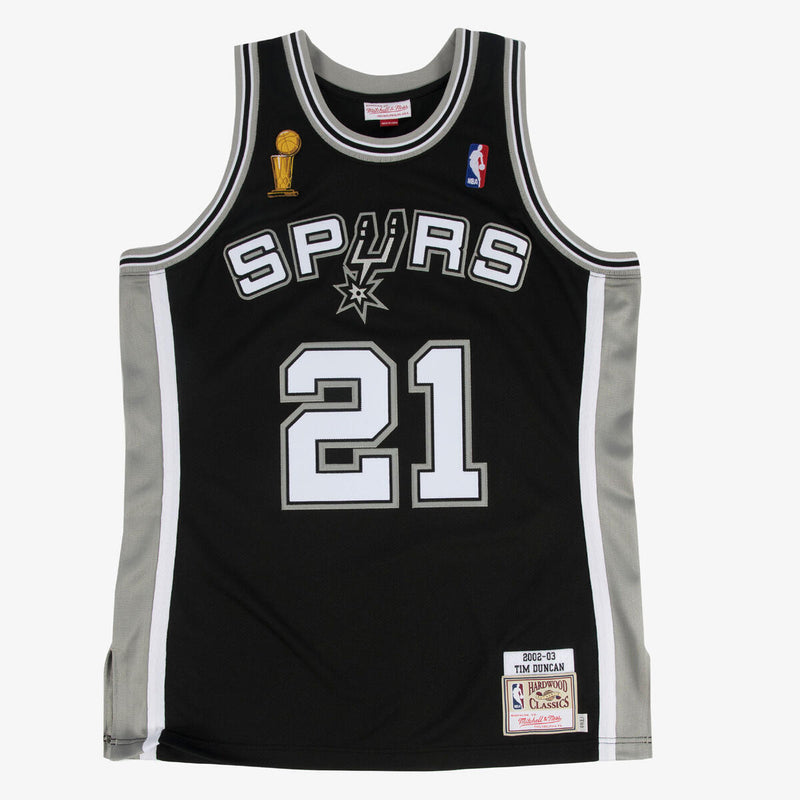 NBA AUTHENTIC JERSEY SPURS 2002 TIM DUNCAN - Black - Image 1