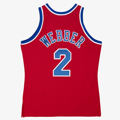 NBA AUTHENTIC JERSEY BULLETS 1994 CHRIS WEBBER - Scarlet - Image 2