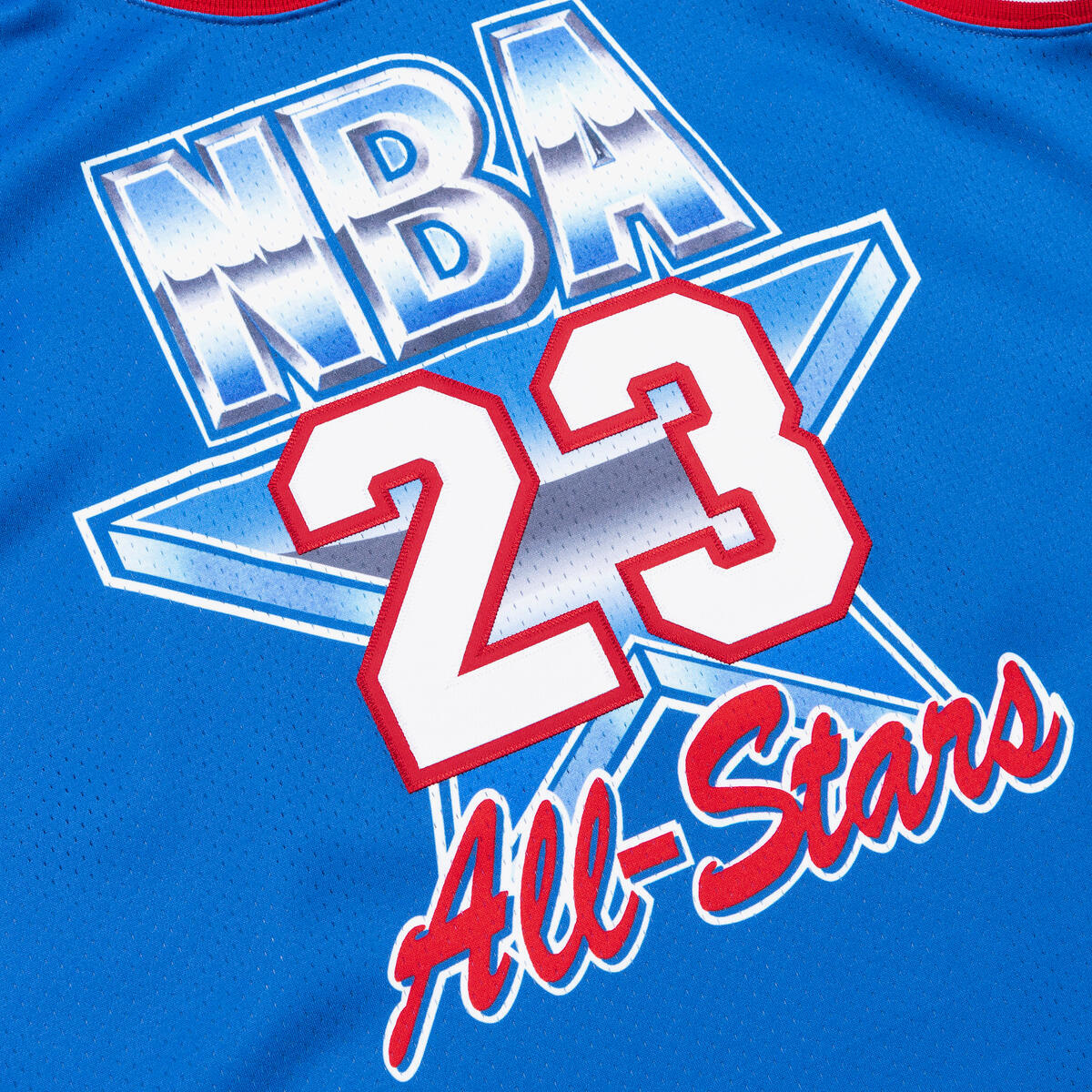 NBA AUTHENTIC JERSEY ALL-STAR EAST 1993 MICHAEL JORDAN - Royal - Image 4