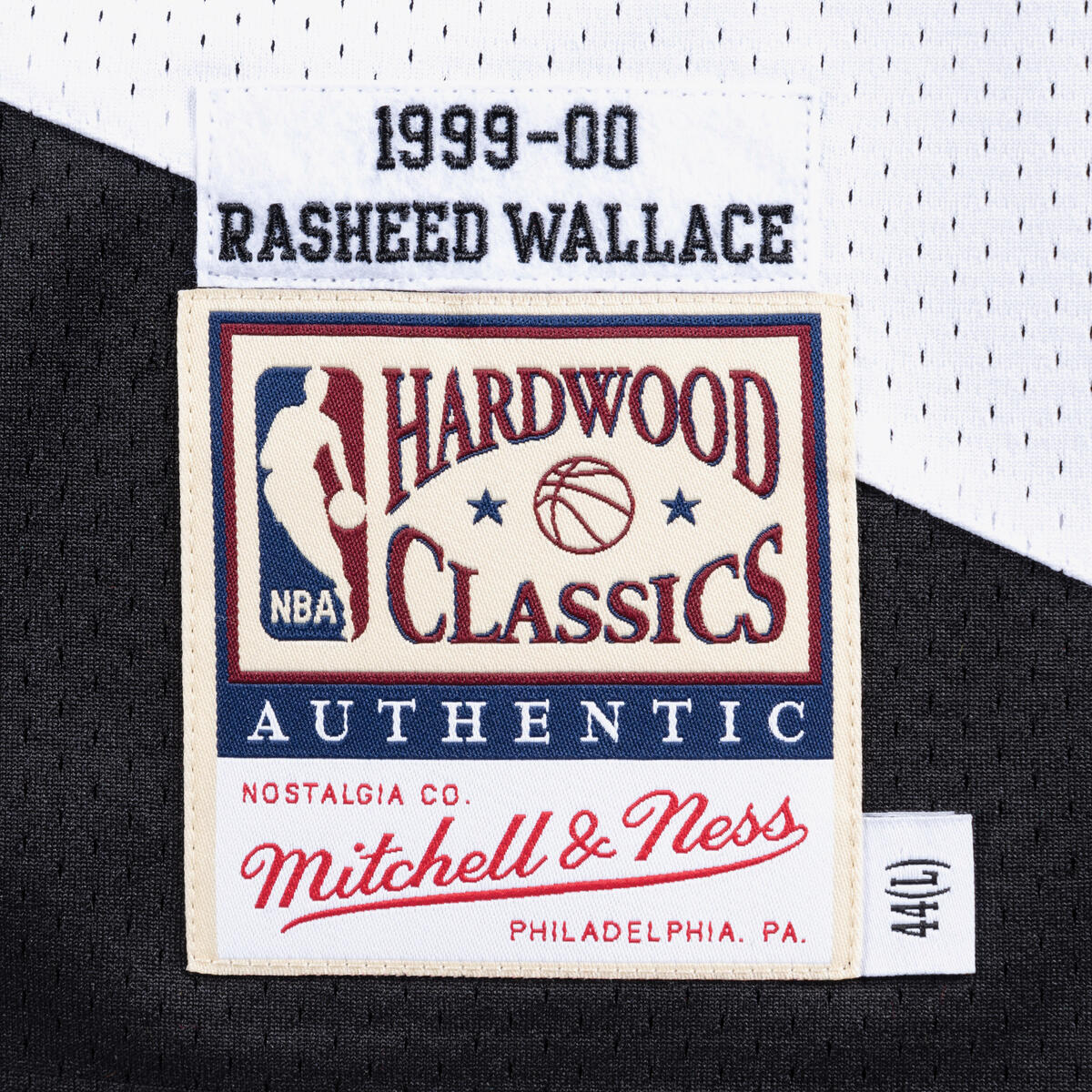 NBA AUTHENTIC ROAD JERSEY TRAIL BLAZERS 1999 RASHEED WALLACE - Black - Image 3