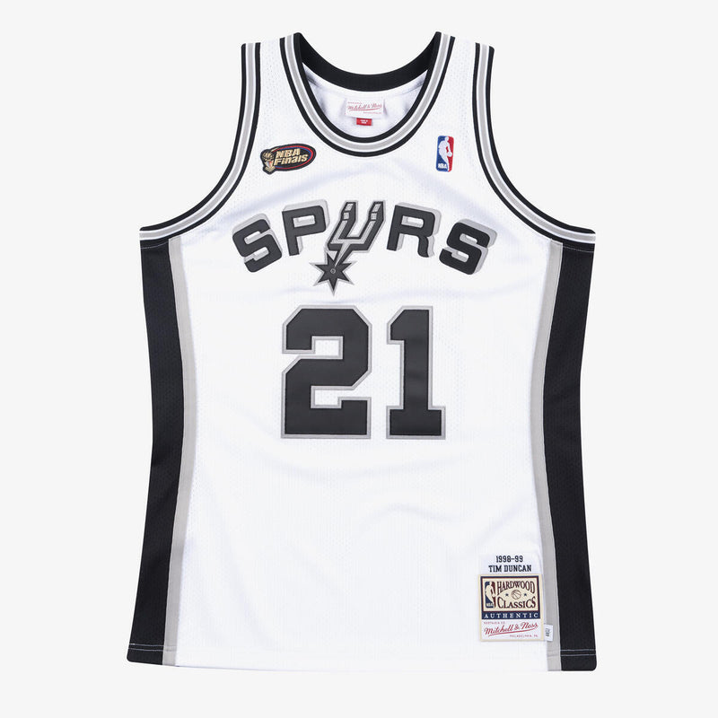 NBA AUTHENTIC HOME FINALS JERSEY SPURS 1998 TIM DUNCAN - White - Image 1