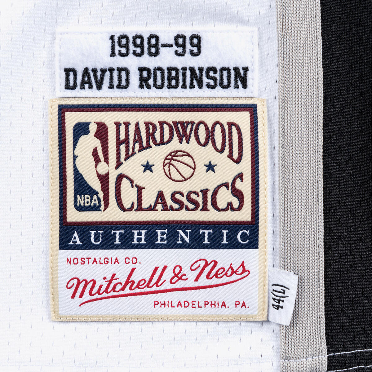 NBA AUTHENTIC HOME FINALS JERSEY SPURS 1998 DAVID ROBINSON - White - Image 3