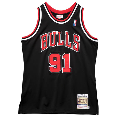 NBA AUTHENTIC ALTERNATE JERSEY BULLS 1997 DENNIS RODMAN Black AJY4GS18078-CBUBLCK97DRD - Image 2