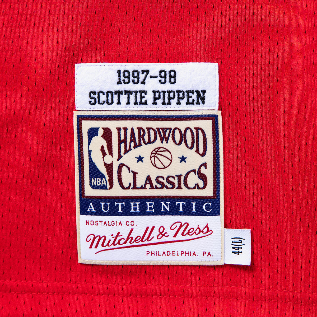 NBA AUTHENTIC ROAD FINALS JERSEY BULLS 1997 SCOTTIE PIPPEN - Scarlet - Image 5