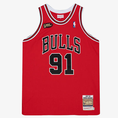 NBA AUTHENTIC ROAD FINALS JERSEY BULLS 1997 DENNIS RODMAN - Image 2