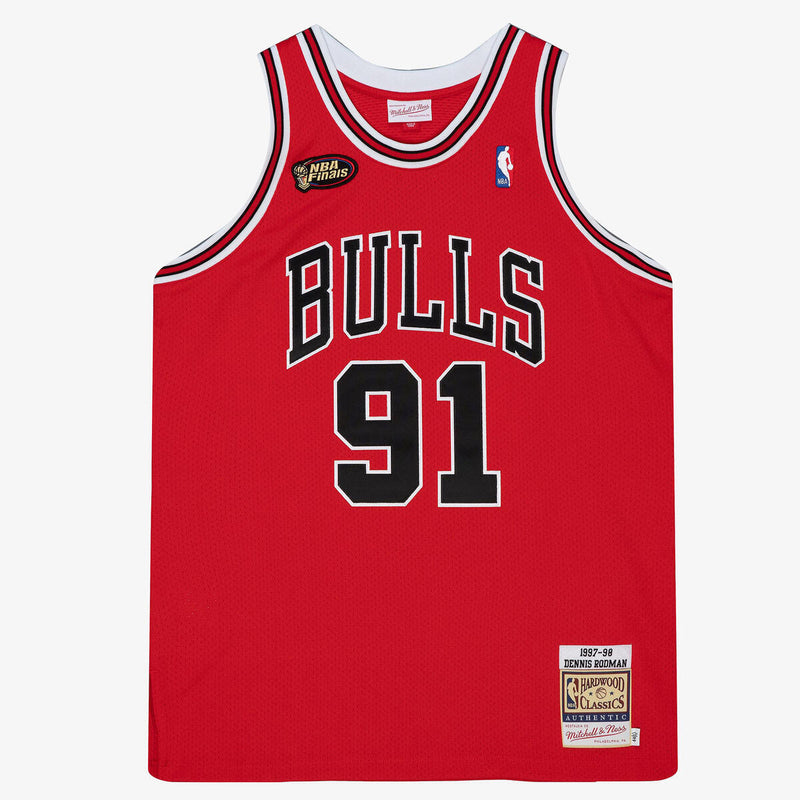 NBA AUTHENTIC ROAD FINALS JERSEY BULLS 1997 DENNIS RODMAN - Image 2