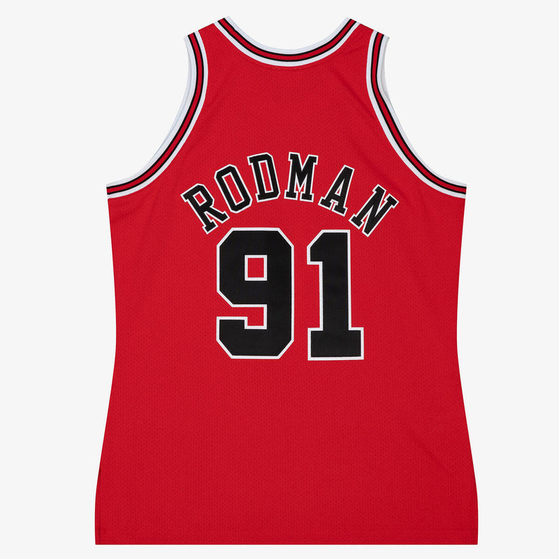 NBA AUTHENTIC ROAD FINALS JERSEY BULLS 1997 DENNIS RODMAN - Image 4