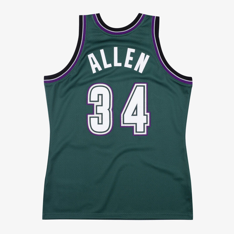 NBA AUTHENTIC ALTERNATE JERSEY BUCKS 1996 RAY ALLEN - Dark Green - Image 2