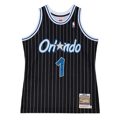 NBA AUTHENTIC ALTERNATE JERSEY MAGIC 1994 ANFERNEE HARDAWAY Black AJY4GS18096-OMABLCK94AHA - Image 4