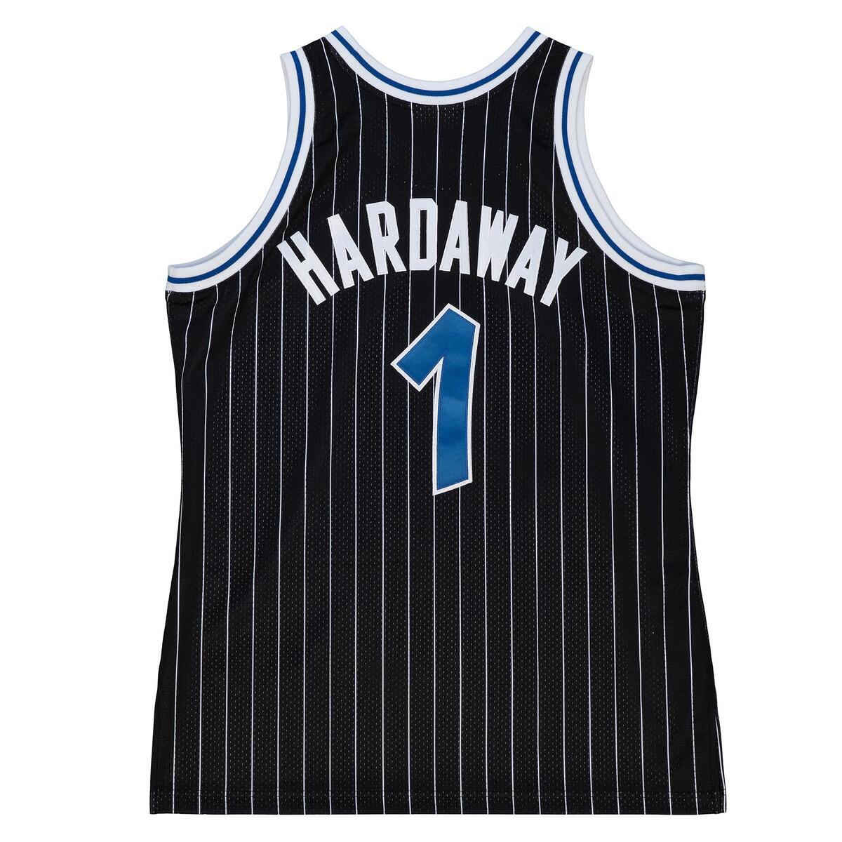 NBA AUTHENTIC ALTERNATE JERSEY MAGIC 1994 ANFERNEE HARDAWAY Black AJY4GS18096-OMABLCK94AHA - Image 3