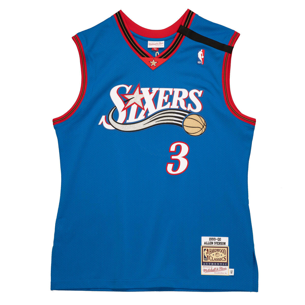 NBA AUTHENTIC ALTERNATE JERSEY 76ERS 1999 ALLEN IVERSON - Royal - Image 1