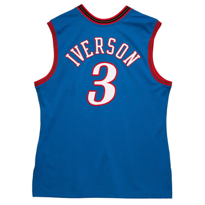 NBA AUTHENTIC ALTERNATE JERSEY 76ERS 1999 ALLEN IVERSON - Royal - Image 2