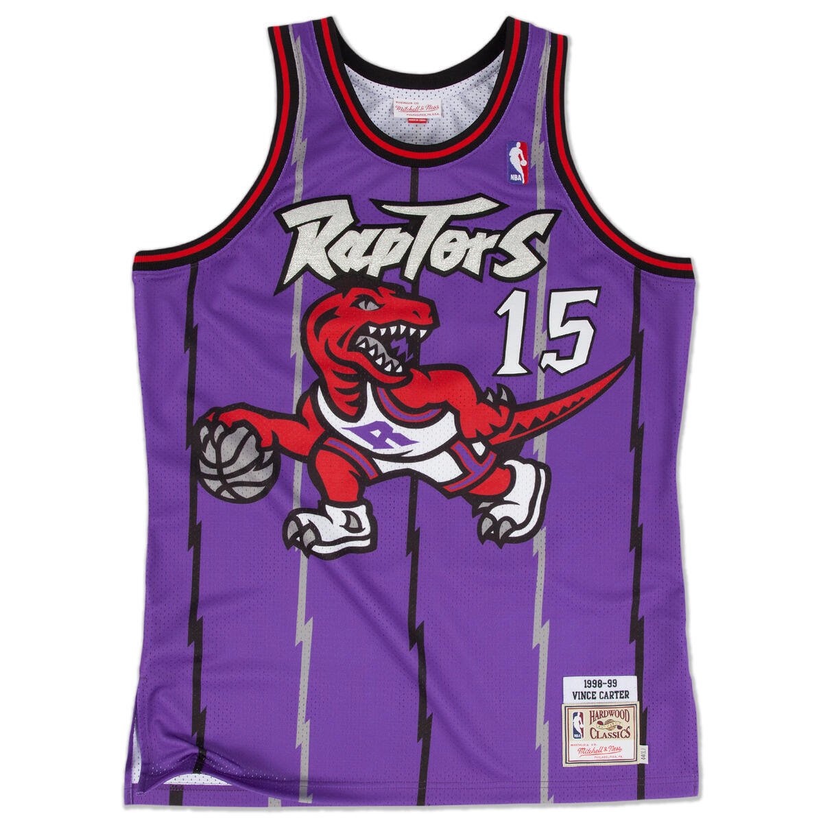 NBA AUTHENTIC ROAD JERSEY RAPTORS 1998 VINCE CARTER - Image 1