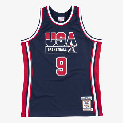 NBA AUTHENTIC JERSEY TEAM USA 1992 MICHAEL JORDAN - Navy - Image 1