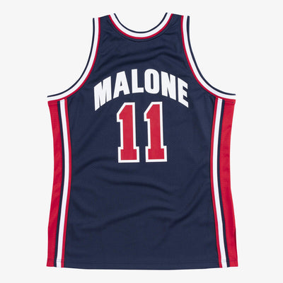 NBA AUTHENTIC JERSEY TEAM USA 1992 KARL MALONE - Navy - Image 2