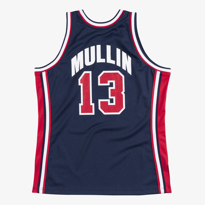 NBA AUTHENTIC JERSEY TEAM USA 1992 CHRIS MULLIN - Navy - Image 2