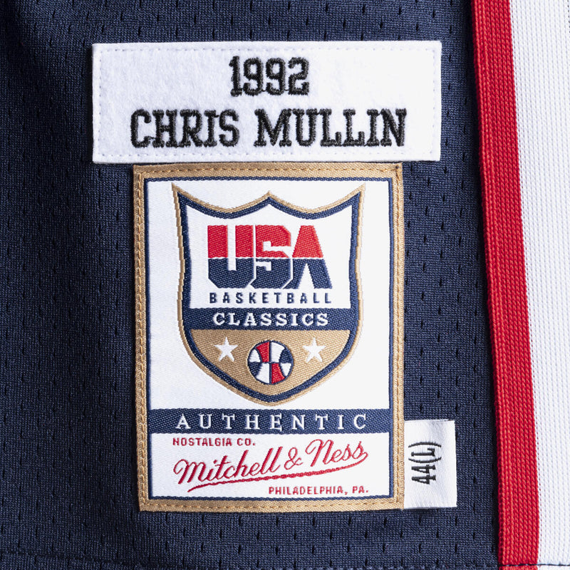 NBA AUTHENTIC JERSEY TEAM USA 1992 CHRIS MULLIN - Navy - Image 3