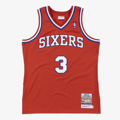 NBA AUTHENTIC JERSEY 76ERS 02-03 ALLEN IVERSON - Victory Red - Image 1