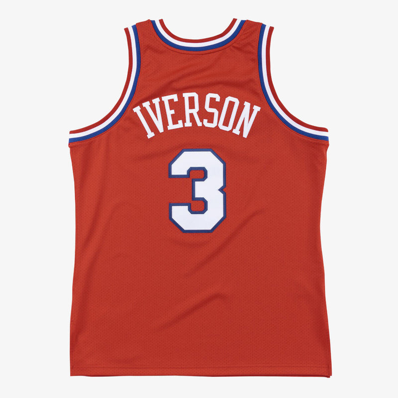 NBA AUTHENTIC JERSEY 76ERS 02-03 ALLEN IVERSON - Victory Red - Image 2