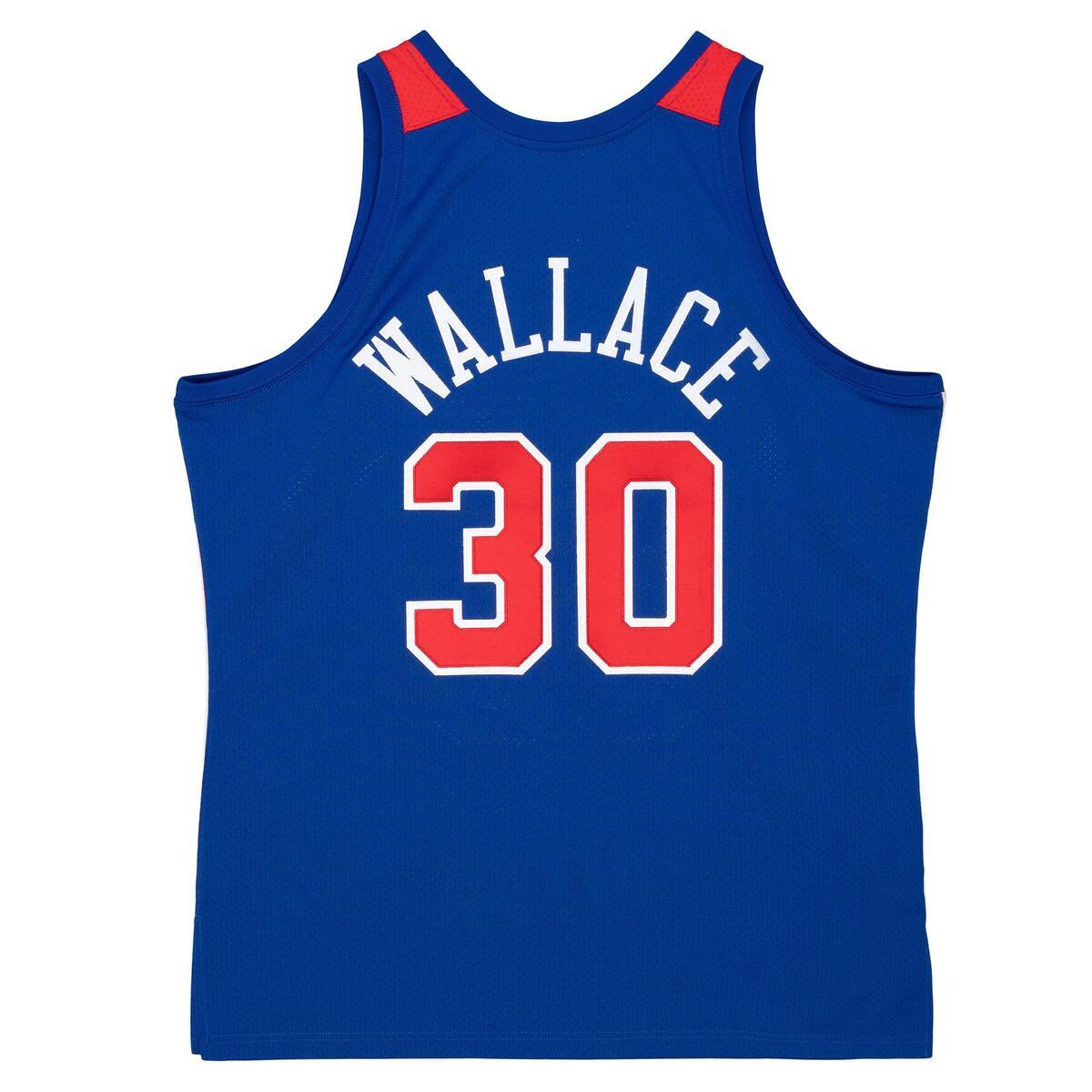 NBA AUTHENTIC JERSEY BULLETS 96-97 BEN WALLACE - Royal - Image 2